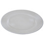 33cm Embossed White Glass Charger Plate