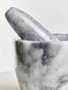 Salerno Grey Marble Tapered Mortar and Pestle