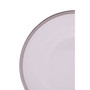 33cm Plain Charger Plate with Silver Rim
