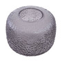 Colbie Small Embossed Grey Glass Vase