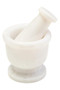 Marmore White Marble Mortar And Pestle
