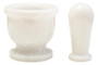Marmore White Marble Mortar And Pestle