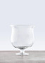 Ambra Clear Glass Cognac Vase.