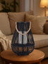 Lentigo Small Black Bamboo Lantern