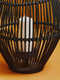 Mataram Large Black Natural Rattan Lantern