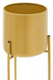 Avento Large Gold Finish Floor Planter