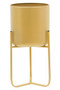 Avento Small Gold Finish Floor Planter