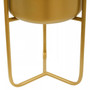 Avento Small Gold Finish Floor Planter