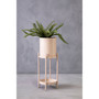 Asher Two Tier Grey  Plant Stand