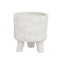 Fara White Small Planter