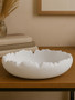 Broc White Textured Bowl