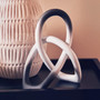 Broc Ombre Black and White Knot Sculpture