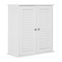 White Wood 2 Door Wall Cabinet