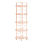 5 Tier Copper Finish Corner Storage Rack