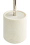 Abaska Off White Marble And Stainless Steel Toilet Brush