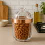 Guan Small Rose Gold Acrylic Storage Jar