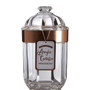 Medium Rose Gold Acrylic Canister