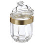Small Light Gold Acrylic Canister