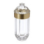 Large Light Gold Acrylic Canister