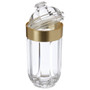 Large Light Gold Acrylic Canister