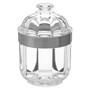 Small Silver Acrylic Canister
