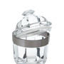 Small Silver Acrylic Canister