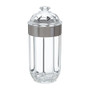 Large Silver Acrylic Canister