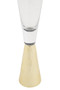 Astrid Set Of Two Champagne Glasses With Gold Finish Stem