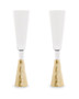 Astrid Set Of Two Champagne Glasses With Gold Finish Stem