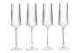 Eldon Set of Four Ribbed Champagne Glasses