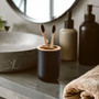 Canyon Black Toothbrush Holder