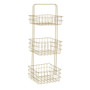 Three Tier Gold Finish Storage Caddy