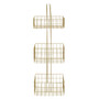 Three Tier Gold Finish Storage Caddy