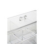 Romm Six Compartment Clear Plastic Cosmetics Organiser