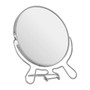 Silver Effect Two Sided Small Shaving Mirror