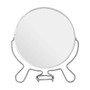 Silver Effect Two Sided Small Shaving Mirror