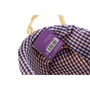 Purple Gingham Lining Oval Willow Basket