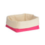 Hot Pink/Cream Small Bread Basket Hot Pink/Cream Small Bread Basket