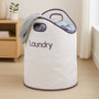 GreenLoop White and Purple Laundry Bag
