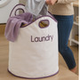 GreenLoop White and Purple Laundry Bag