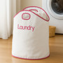 GreenLoop White and Hot Pink Laundry Bag
