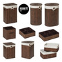 KankyoDark Brown Oval Laundry Hamper