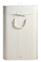 Kankyo White Bamboo Laundry Hamper