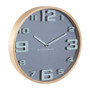 Vitus Grey Wood Large Numbers Wall Clock