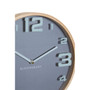 Vitus Grey Wood Large Numbers Wall Clock