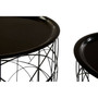 Black Wire Basket Tables Set of 2
