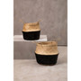 Black / Natural Medium Seagrass Basket