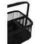 Black Rattan and Bamboo Caddy Basket