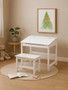 Jordan Childrens White Desk And Stool