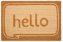Filta Hello Embossed Coir Doormat